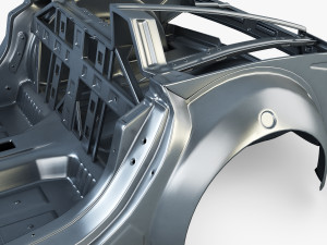 car frame v 1 Model 3D