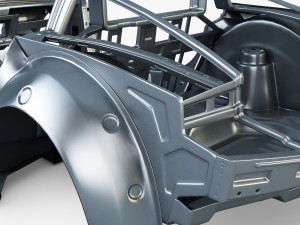 car frame v 1 Model 3D