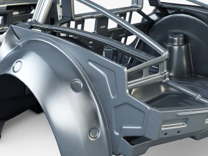 car frame v 1 3D Model