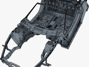 car frame v 1 Model 3D