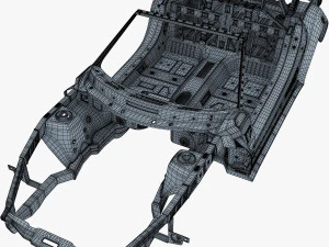 car frame v 1 3D Model