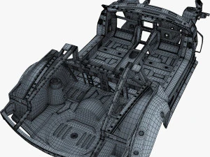 car frame v 1 3D Model