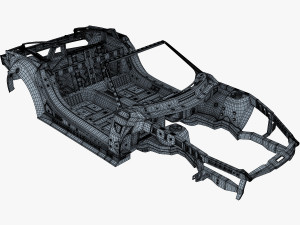 car frame v 1 Model 3D