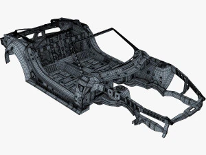car frame v 1 3D Model