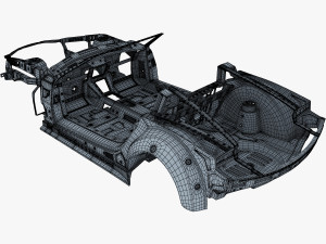 car frame v 1 Model 3D
