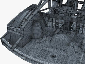 car frame v 1 Model 3D