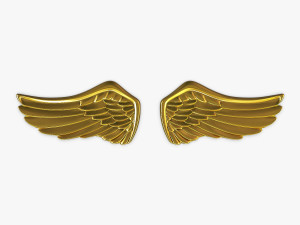 eagle wings gold v 1 3D Model