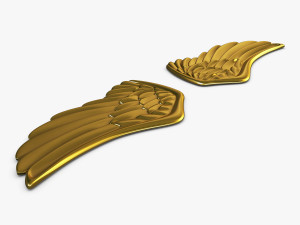 eagle wings gold v 1 Modèle 3D