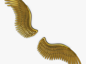 eagle wings gold v 2 3D 模型