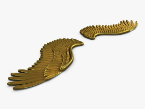 eagle wings gold v 2 3D 模型