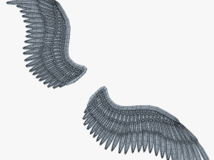 eagle wings gold v 2 3D 模型