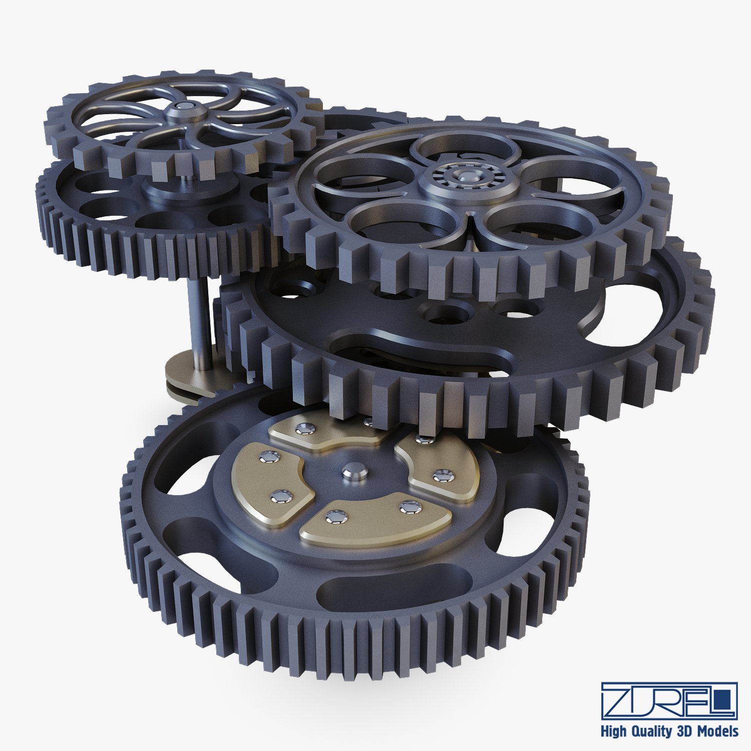 gear Free 3D Model in Parts 3DExport