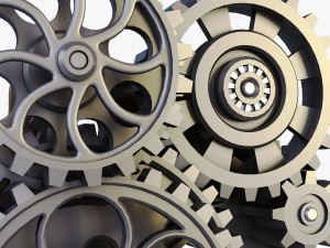 gear mechanism low poly v 3 3Dモデル