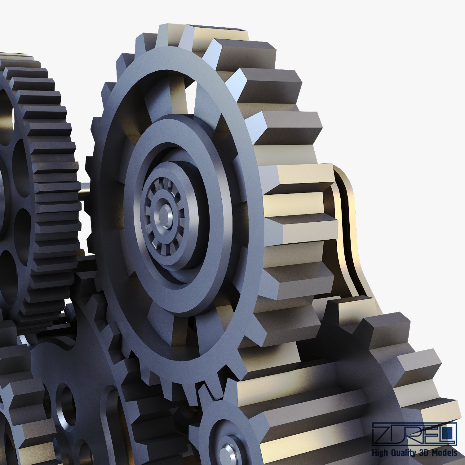 gear Free 3D Model in Parts 3DExport