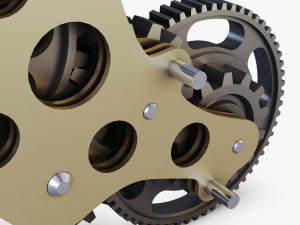 gear mechanism low poly v 3 3Dモデル