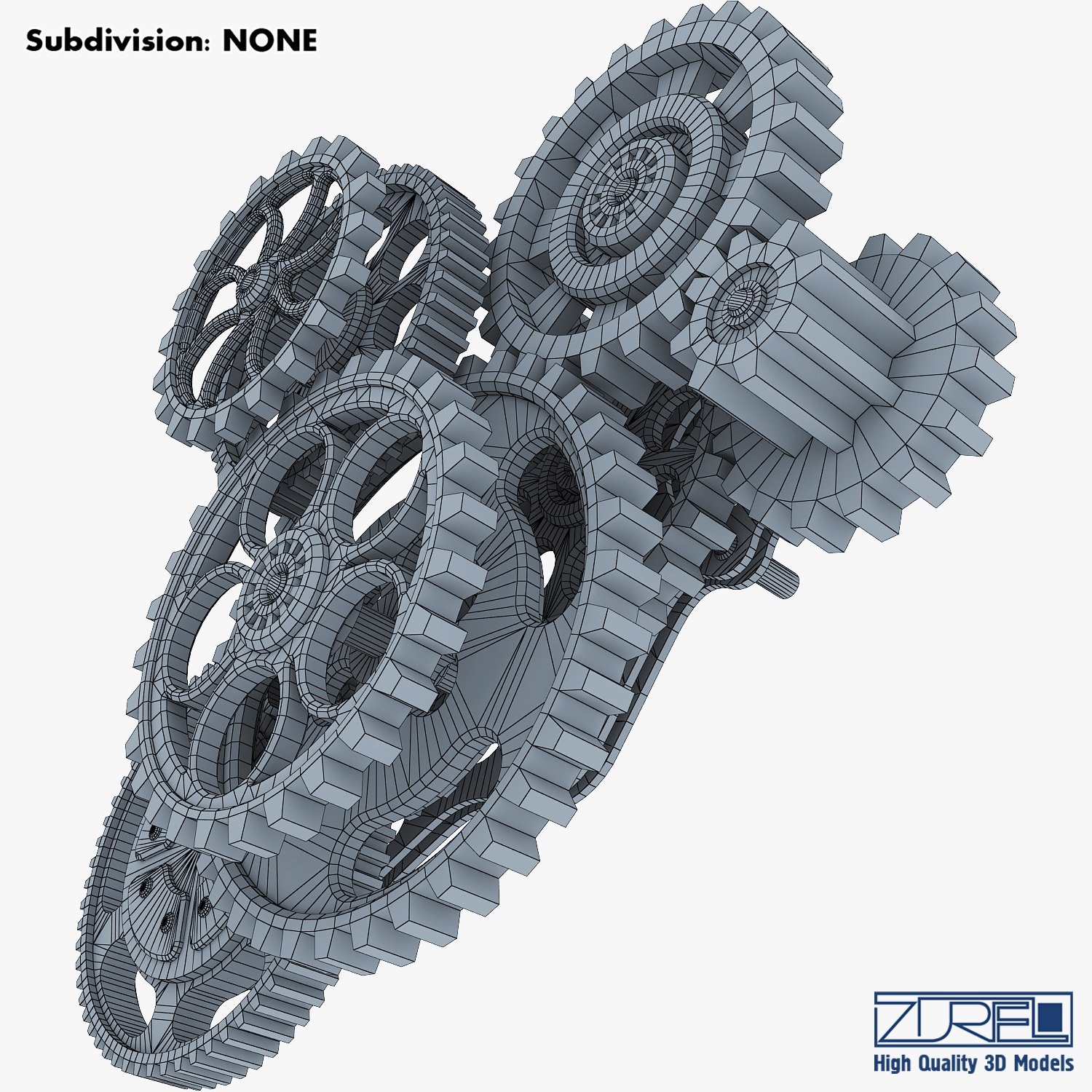 Gears 3D Model $5 - .ma .obj .fbx - Free3D