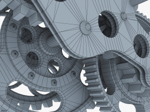 gear mechanism low poly v 3 3Dモデル