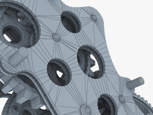 gear mechanism low poly v 3 3Dモデル