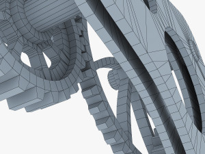 gear mechanism low poly v 4 3D Model