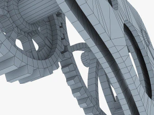 gear mechanism low poly v 4 3D Model