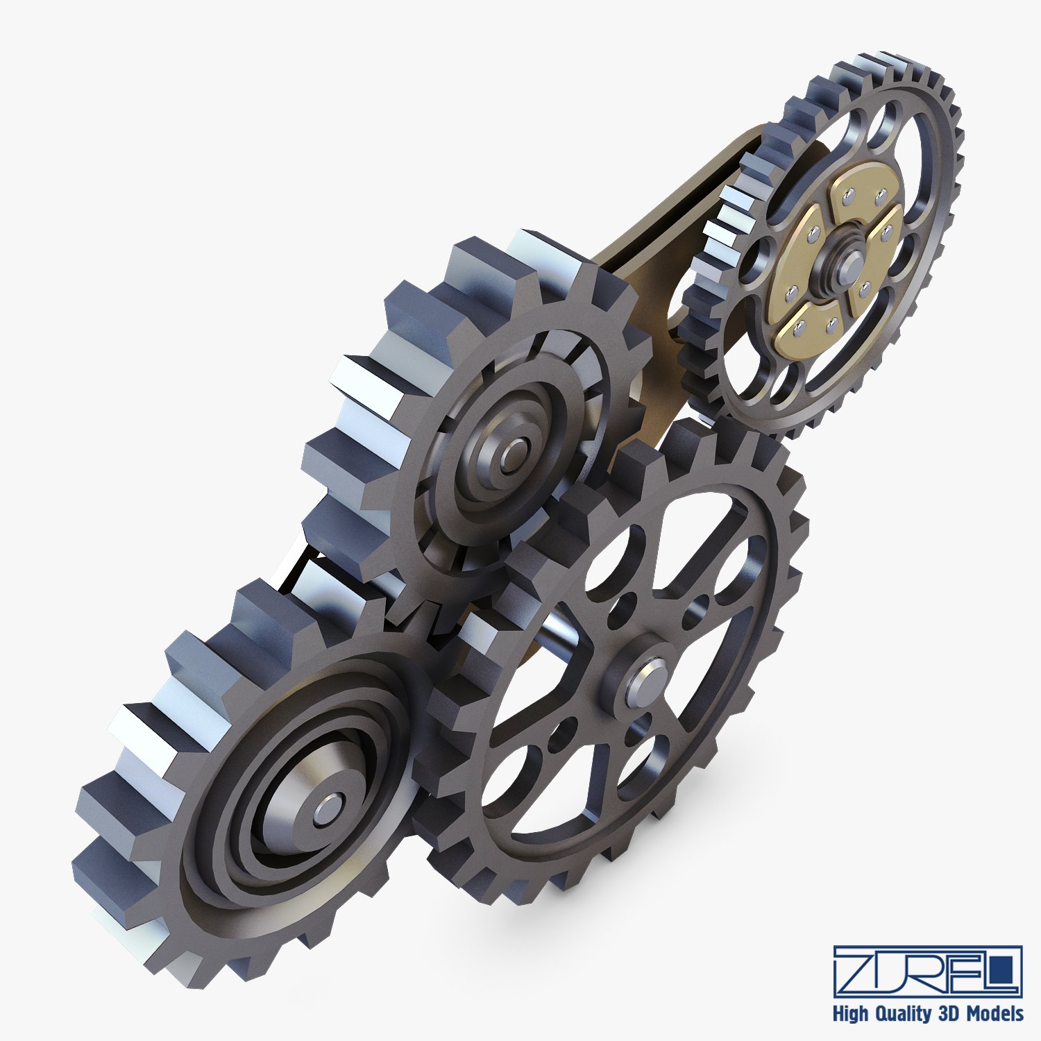 gear Free 3D Model in Parts 3DExport
