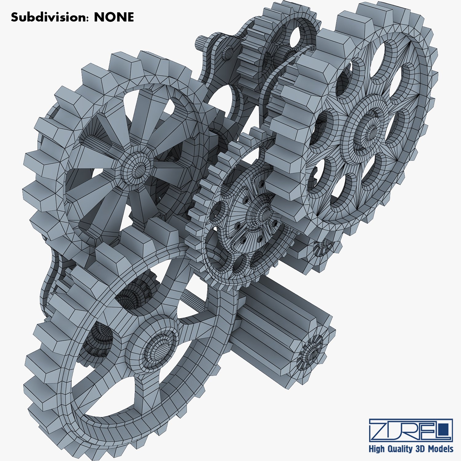 Gears 3D Model $5 - .ma .obj .fbx - Free3D