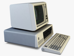 ibm 5150 personal computer Modello 3D