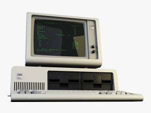 ibm 5150 personal computer Modello 3D