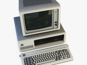 ibm 5150 personal computer Modello 3D