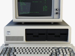 ibm 5150 personal computer Modello 3D