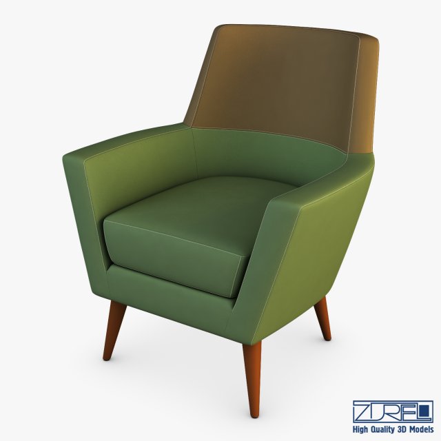 doble armchair 3Dモデル .c4d .max .obj .3ds .fbx .stl .blend 