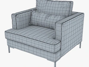 sill&oacute;n karea Modelo 3D