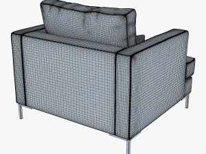 sill&oacute;n karea Modelo 3D