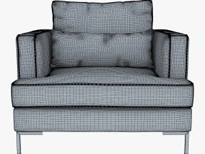 sill&oacute;n karea Modelo 3D