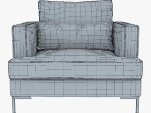 sill&oacute;n karea Modelo 3D