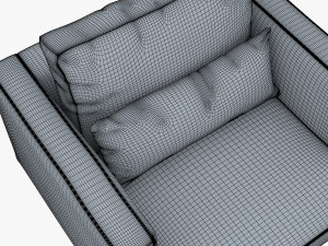 karea armchair 3D-Modell