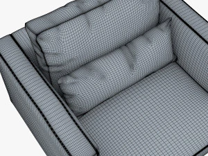 sill&oacute;n karea Modelo 3D
