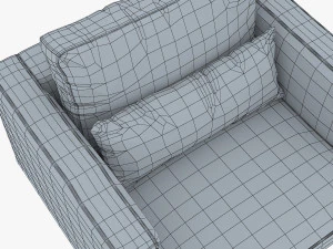 sill&oacute;n karea Modelo 3D