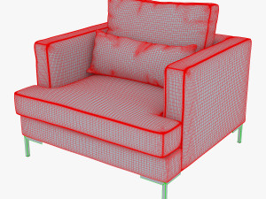 karea armchair 3D-Modell