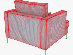 sill&oacute;n karea Modelo 3D