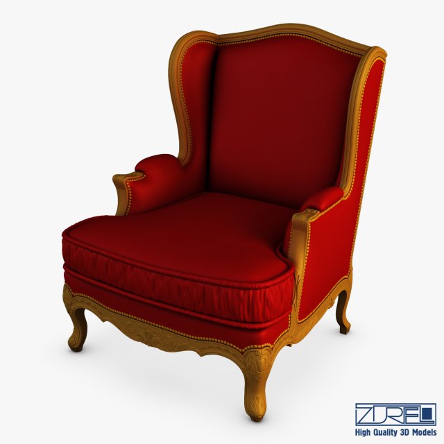 provasi fontaine pr2732-407 armchair 3D Model .c4d .max .obj .3ds .fbx .stl .blend 