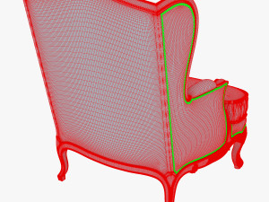 provasi fontaine pr2732-407 armchair 3D Model