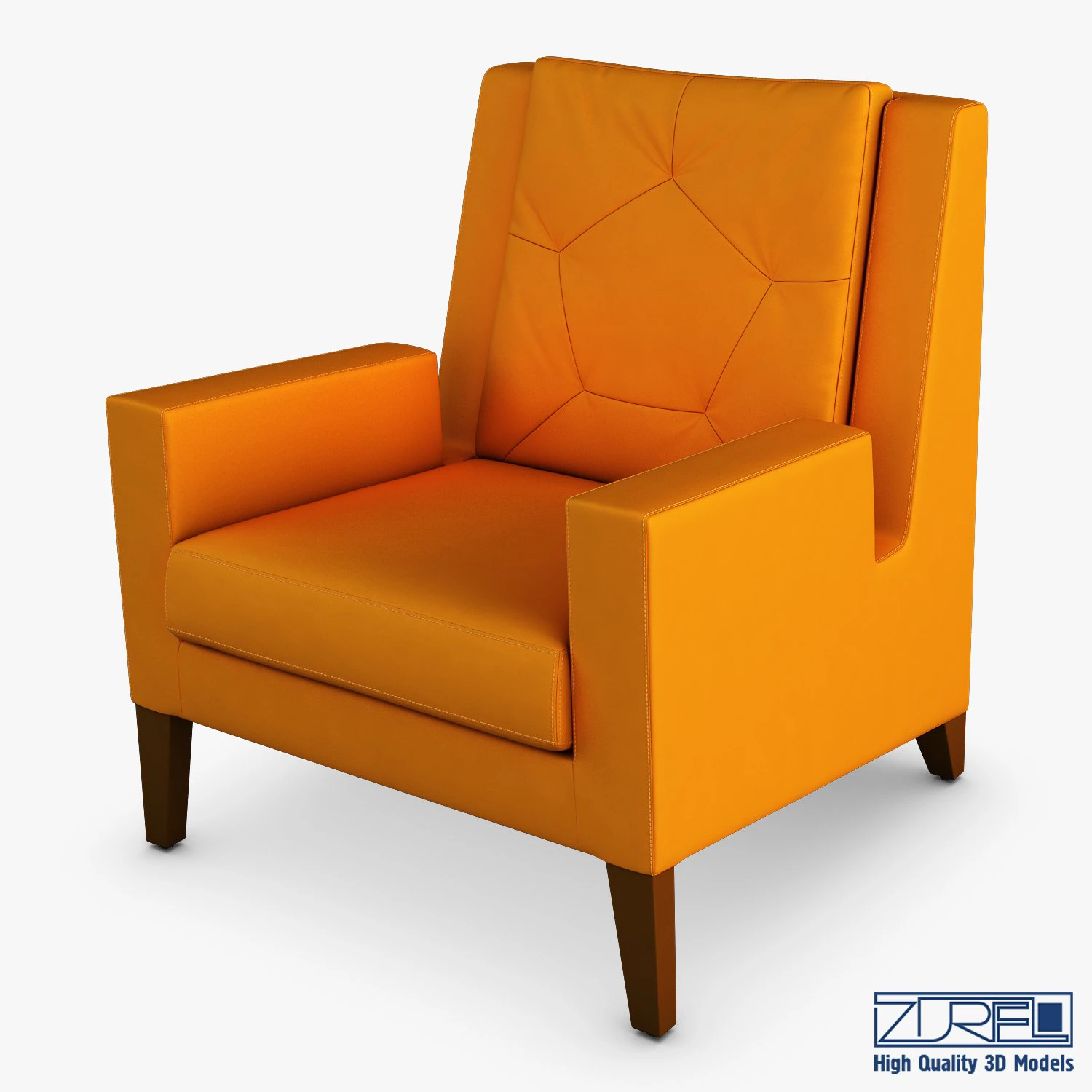 geo armchair 3D Model .c4d .max .obj .3ds .fbx .stl .blend 