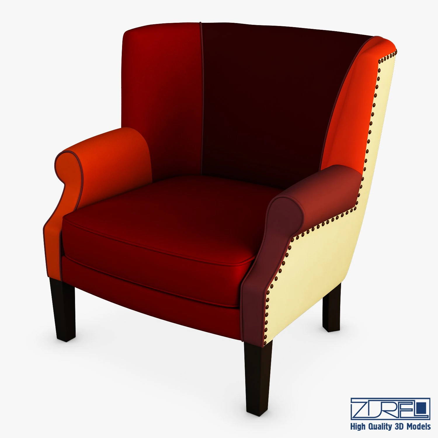 casis armchair 3D Model .c4d .max .obj .3ds .fbx .stl .blend 