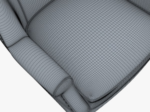 casis armchair 3D मॉडल