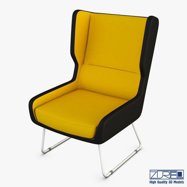 trainy armchair 3D Модель .c4d .max .obj .3ds .fbx .stl .blend 