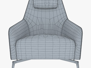 carol armchair Model 3D