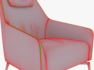 carol armchair Model 3D