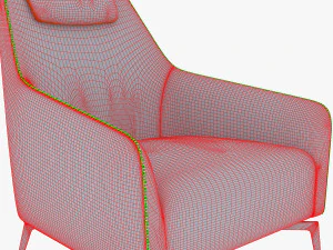 carol armchair 3D Model