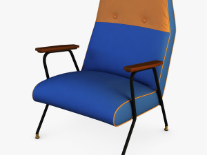 midnight ikat chair 3D Model